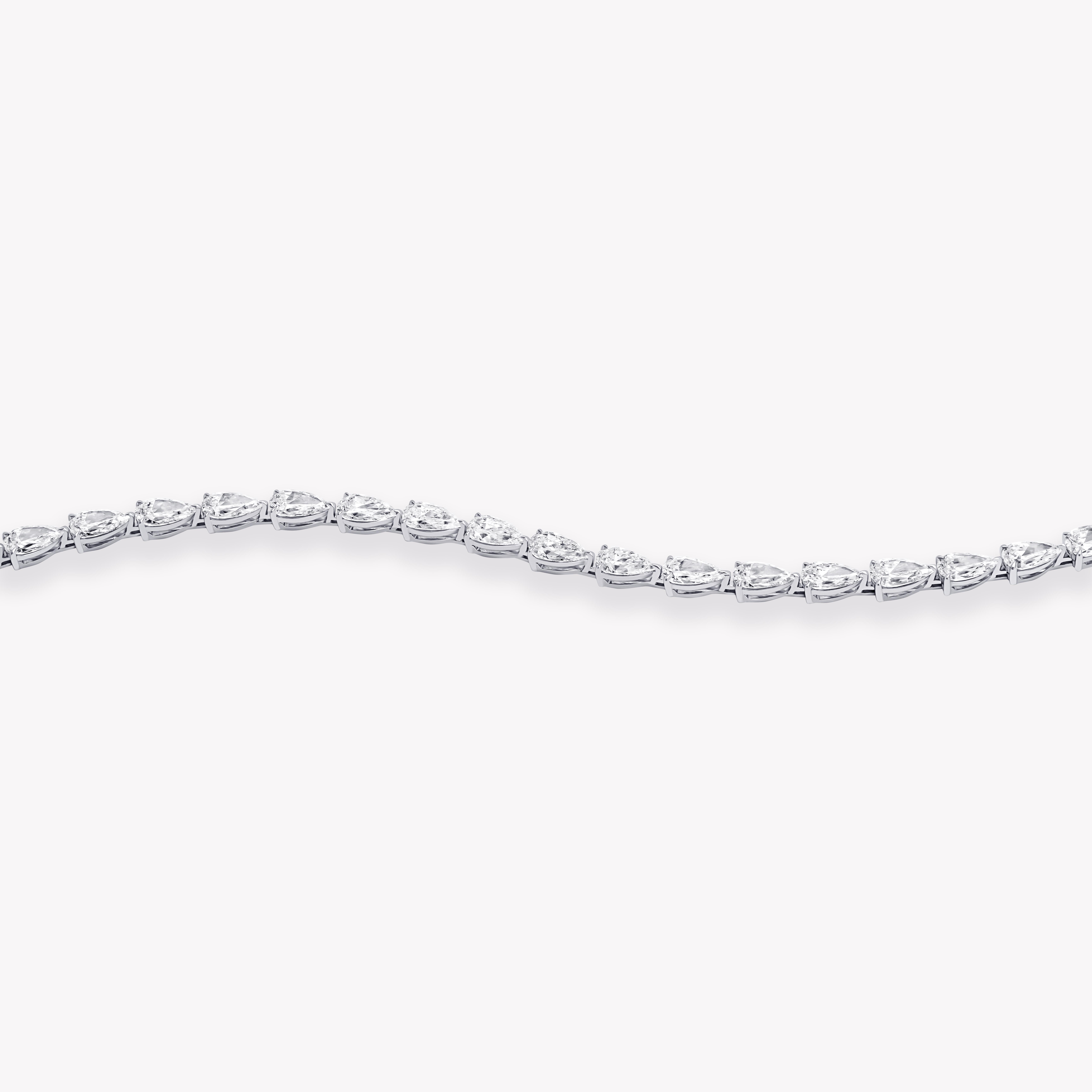 Pear cut tennis bracelet