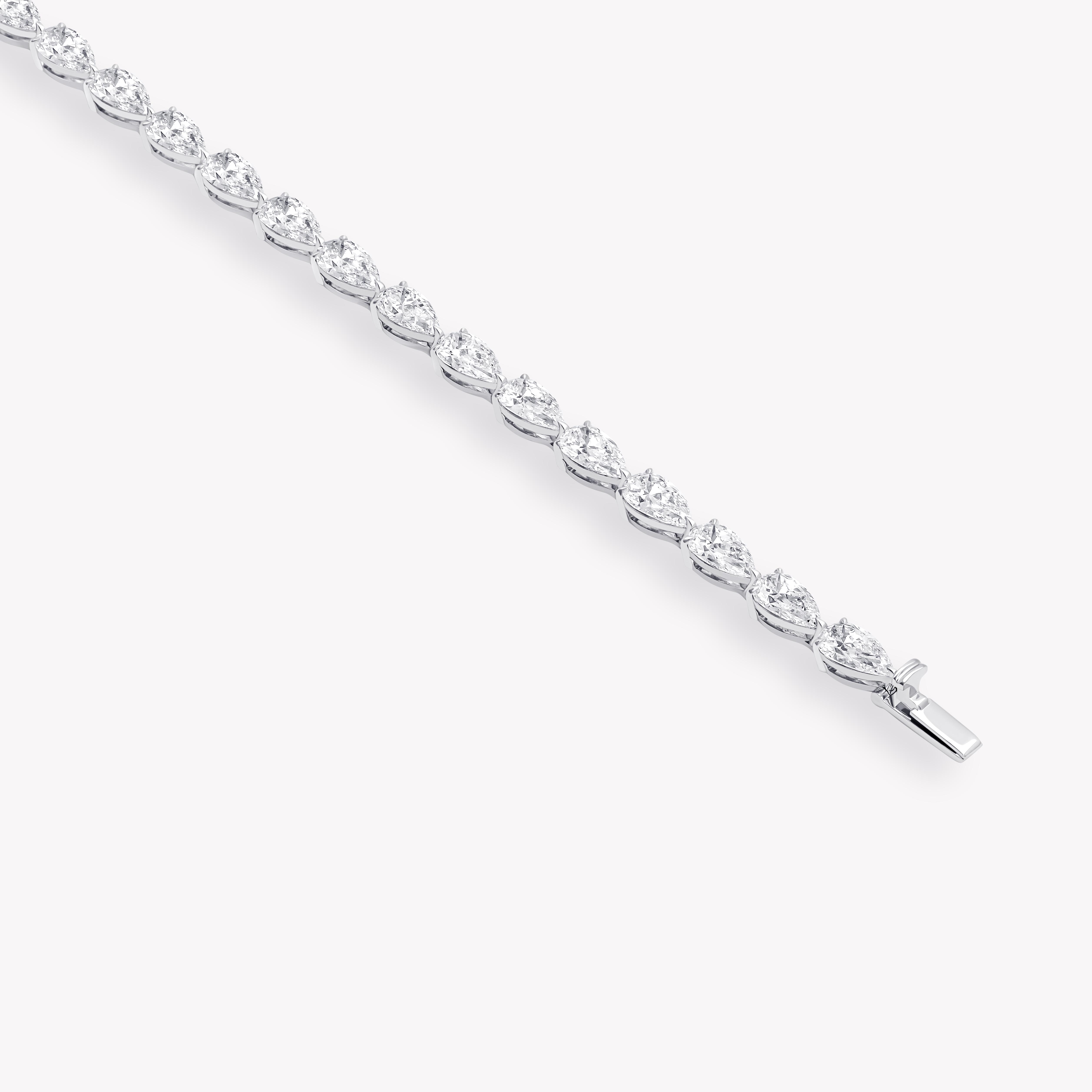 Pear cut tennis bracelet