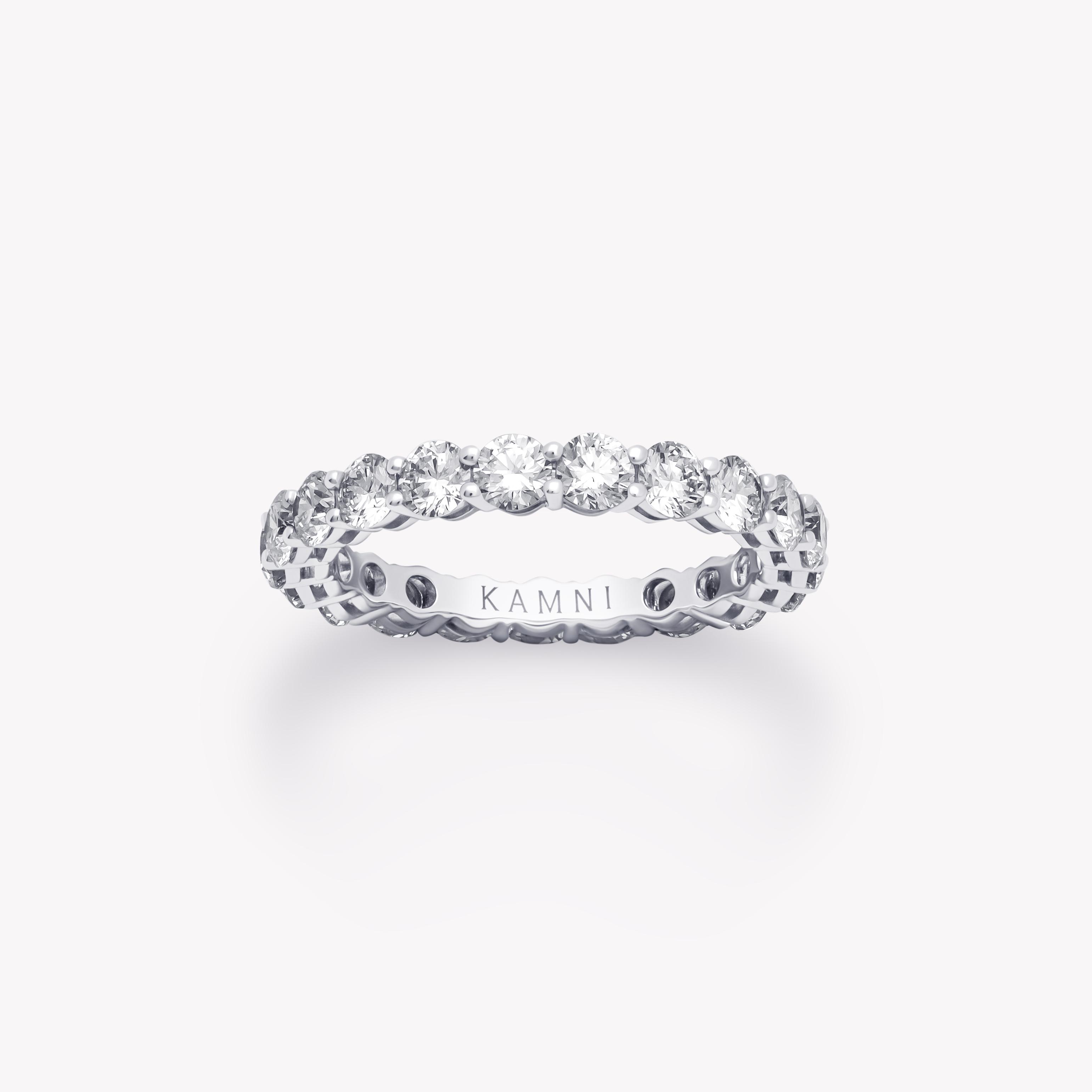 Round diamond eternity ring