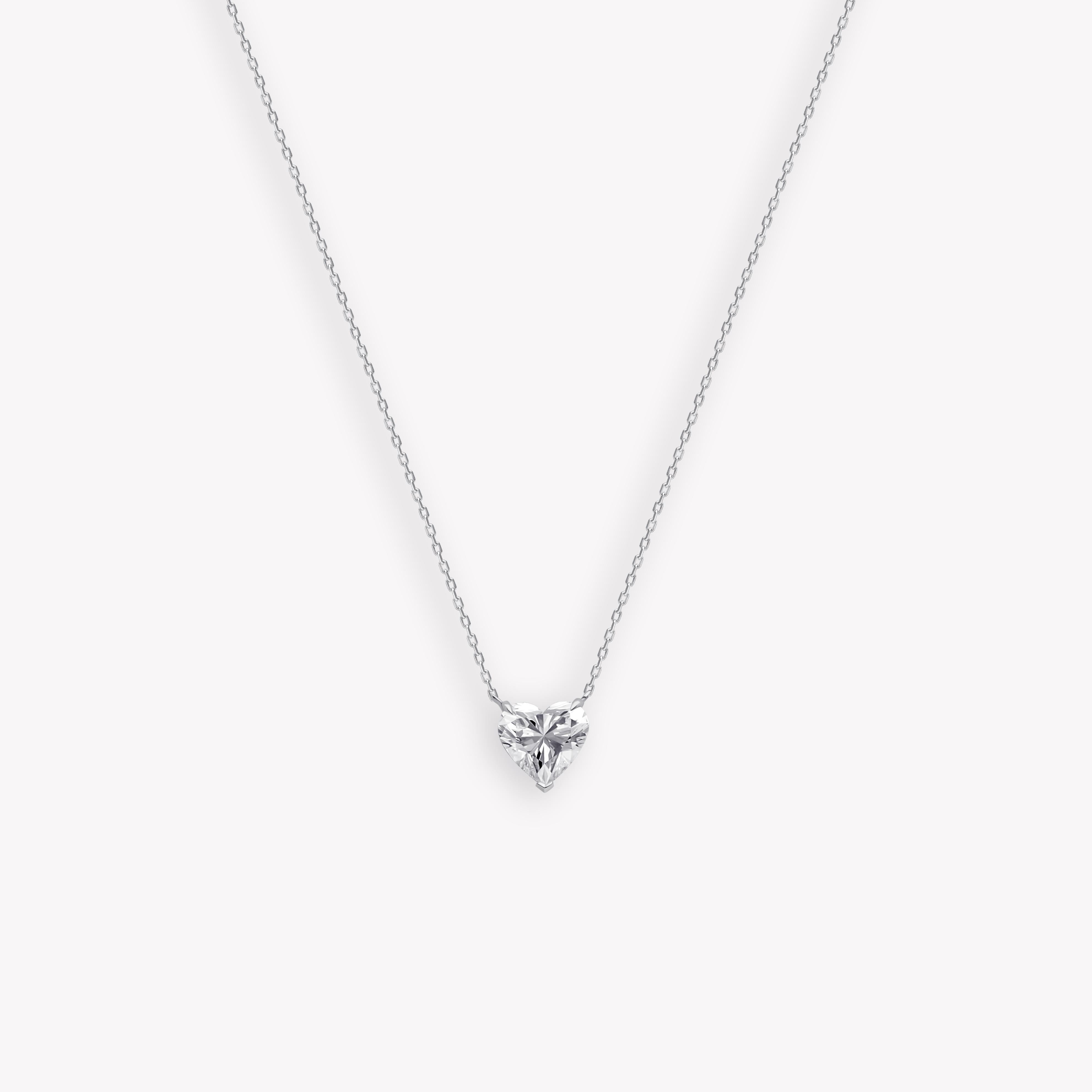 Heart diamond pendant 