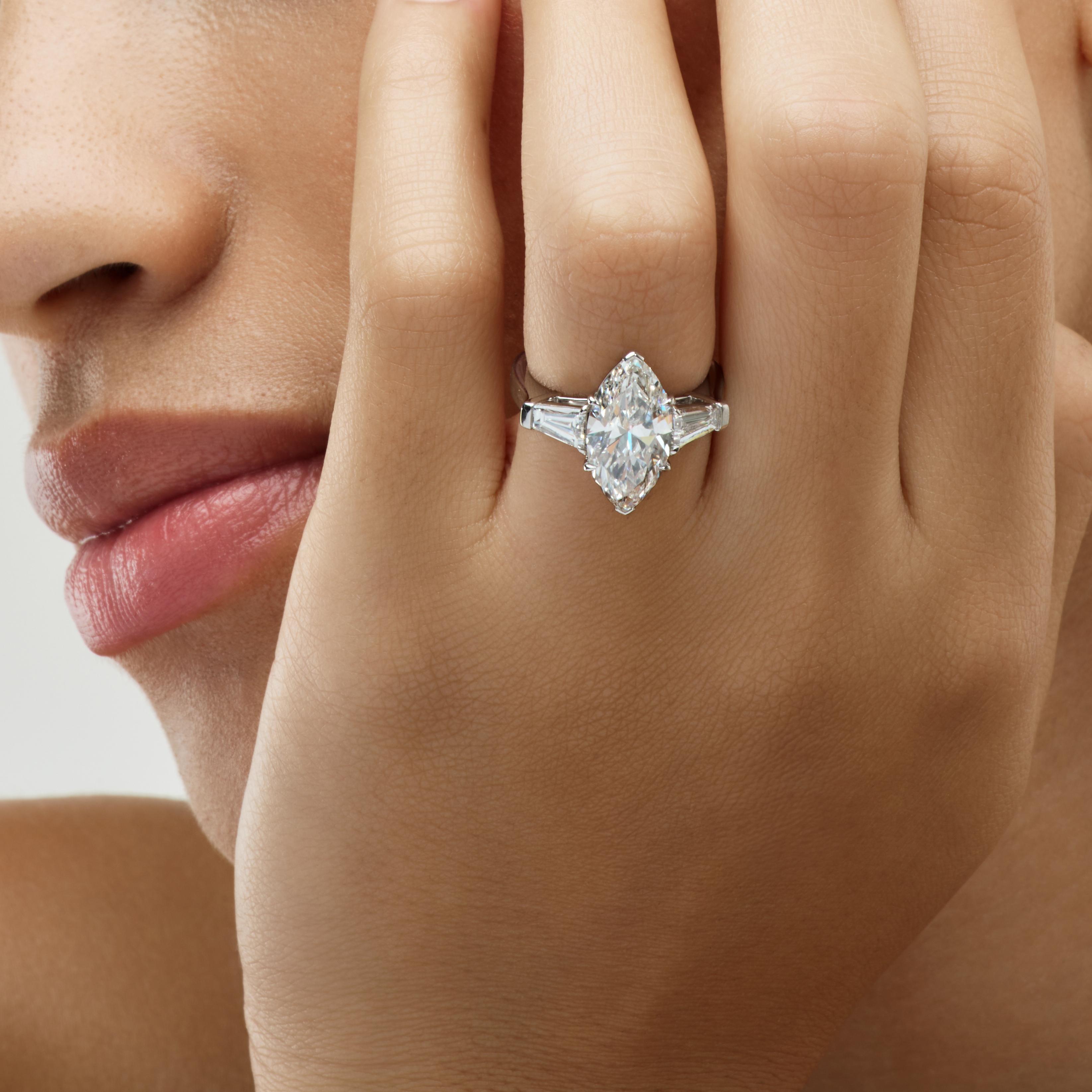 Marquise diamond ring