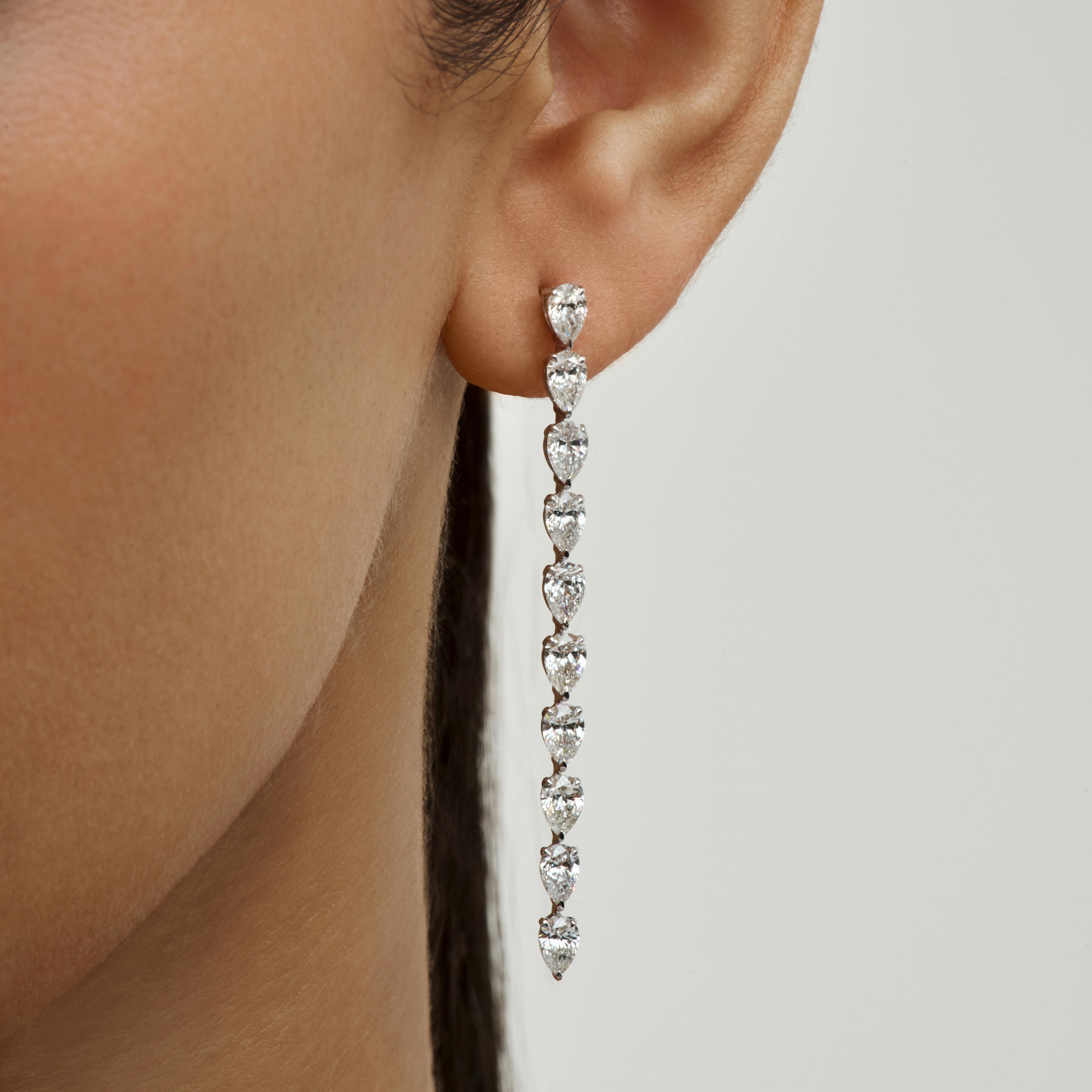 Pear drop earrings 